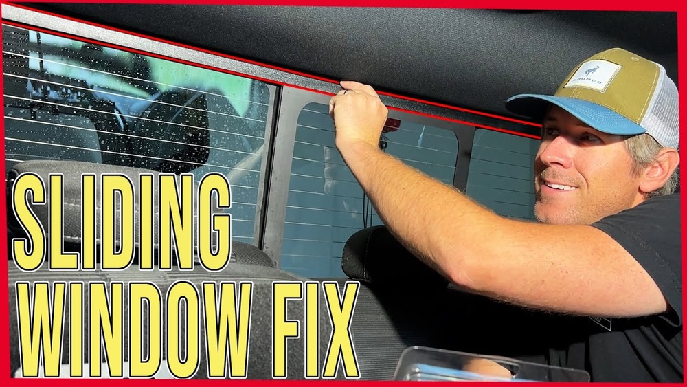 how to fix ford f150 rear sliding window