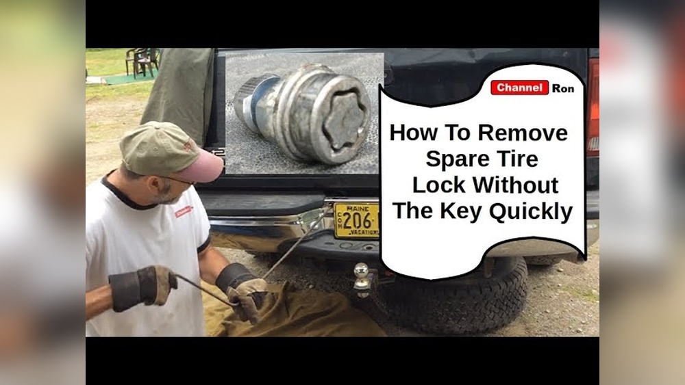 how to remove spare tire from ford f150 without key