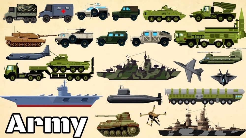 types of military vehicles